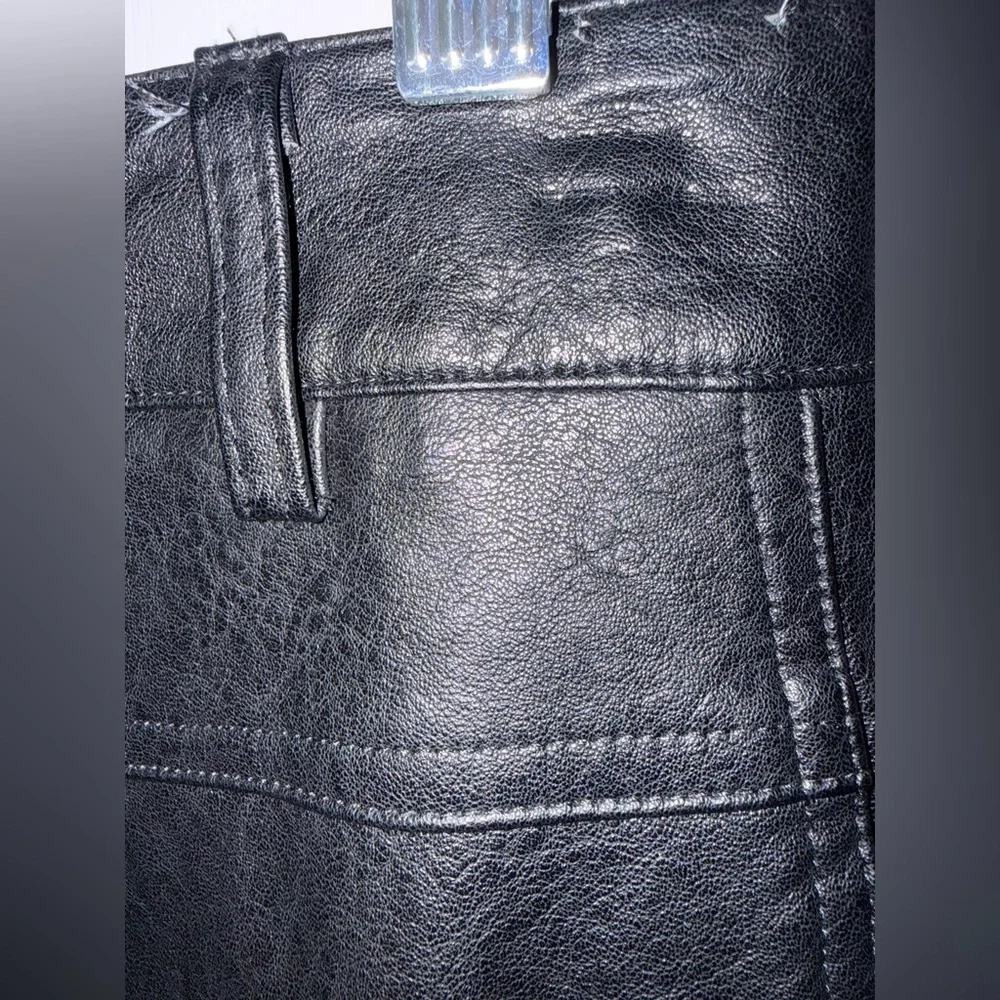 Fashion Nova Always On The Cargo Faux Leather Mini Skirt Black Size L